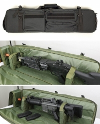 M249 더블 라이플 건 케리어 ( 블랙 )